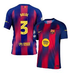 Alejandro Balde 3 Barcelona 2025-26 Home Jersey  Scarlet