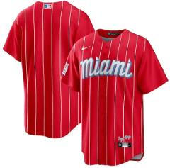 Miami Marlins City Connect Jersey Red