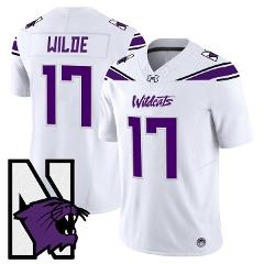 Griffin Wilde Jersey #17 Northwestern Wildcats Honoring 95 Sti...