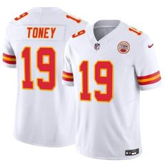 Men's Chiefs #19 Kadarius Toney White 2023 F.U.S.E  Football J...