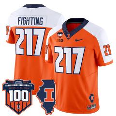 Fighting Jersey #217 Illinois Fighting 100th Memorial Stadium ...