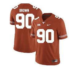 Texas Longhorns Malcom Brown Jersey #90 College Football Orange