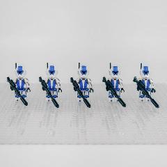 5pcs Star Wars 501st Comm Troopers Minifigures Toy