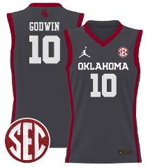Sam Godwin Jersey #10 Oklahoma Sooners 2024 Lightweight Basket...