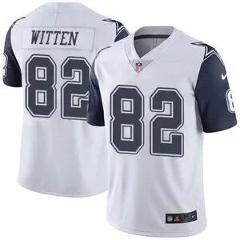 Men's Nike Dallas Cowboys #82 Jason Witten White Football Stit...
