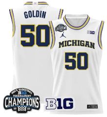 Men's Vladislav Goldin Jersey #50 Michigan Wolverines 2025 Big...