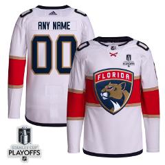 Florida Panthers 2024 NHL Playoffs Patch Away Jersey Customize...