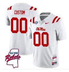 Custom Ole Miss Rebels Jersey Name and Number Football Stitche...