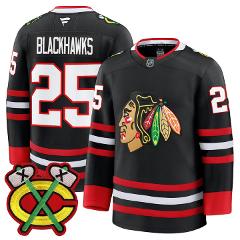 Blackhawks Jersey #25 Chicago Blackhawks 2025-26 Premium Stitc...