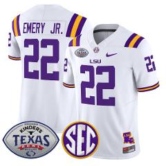 John Emery Jr Jersey #22 LSU Tigers 2025 Texas Bowl Limited St...