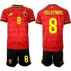 Belgium #8 TIELEMANS Jersey National Team x World Cup 2026 Red...
