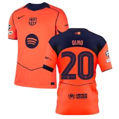 Dani Olmo 20 Barcelona 2025-26 Third Match Jersey  Orange