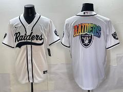 Las Vegas Raiders Baseball Jersey 2025 White
