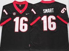 Men's Kirby Smart #16 Georgia Bulldogs Limited Jersey Black