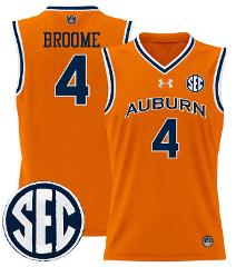 Johni Broome Jersey #4 Auburn Tigers 2024 Lightweight Basketba...