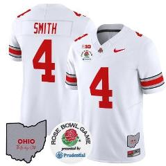 Jeremiah Smith Jersey #4 Ohio State Buckeyes Rose Bowl Vapor L...