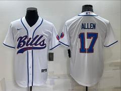 Mens Josh Allen #17 Cosigned Jersey White