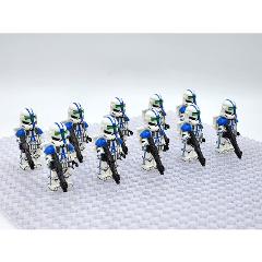 10pcs Star Wars 501st Jet Troopers Clone Squad Minifigures Toy