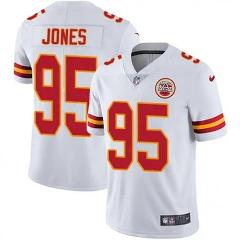 Mens Womens Youth Chiefs #95 Chris Jones Jersey White