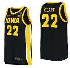 Men's Caitlin Clark Iowa Hawkeyes 2023 National Basketball Bla...