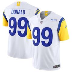 Men's Rams #99 Aaron Donald White Jersey 2023 F.U.S.E Vapor Un...