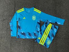 Youth Spain Goalkeeper 2026 World Cup Long Sleeve Jersey Kids Kit