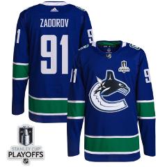 Nikita Zadorov 91 Vancouver Canucks 2024 NHL Playoffs Home Jer...