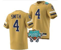 Dontae Smith Jersey #4 Georgia Tech Yellow Gasparilla Bowl Pat...