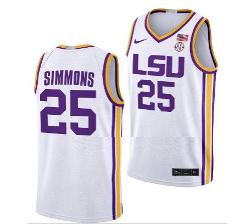 Ben Simmons Jersey LSU Tigers College Basketball Limited White...