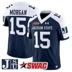 JaCobian Morgan Jersey #15 Jackson State Tigers 2025 Vapor Sti...