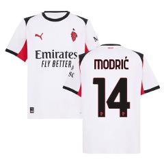 Luka Modric 14 AC Milan 2025-26 Away Men Jersey  White