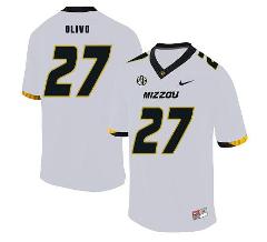 Missouri Tigers #27 Brock Olivo NCAA College Football Jersey W...