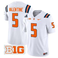 Ca'Lil Valentine Jersey #5 Illinois Fighting Illini 2025 Vapor...