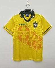 Brazil 1994 Home Retro Jersey  Men Yellow