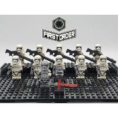12PCS Star Wars Kylo Ren Phasma First Order Troopers Minifigures