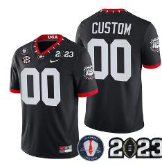 Custom Georgia Bulldogs Jersey Football 2023 Vince Dooley Patc...