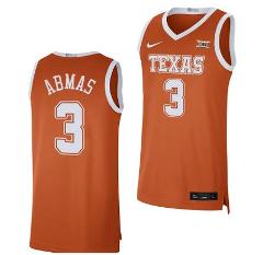 Max Abmas Jersey #3 Texas Longhorns NIL Limited College Basket...