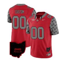 Custom Ohio State Buckeyes Jersey Name and Number College Foot...