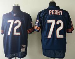 Mens William Perry #72 Football Game Replica Jersey Navy