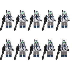 10pcs Star Wars 501st Heavy Troopers Minifigures