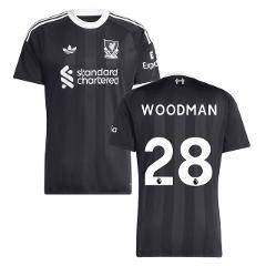 Woodman 28 Liverpool 2025-26 Goalkeeper Match Jersey  Black
