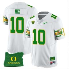 Men's Bo Nix Jersey #10 Oregon Ducks Mighty Oregon Throwback F...