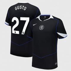 Malo Gusto 27 Chelsea 2025-26 Third Match Jersey  Black