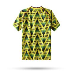 Arsenal 1993 Away Men Retro Jersey  Yellow