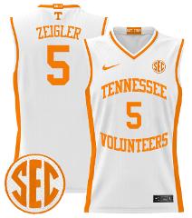 Zakai Zeigler Jersey #5 Tennessee Vols 2024 Lightweight Basket...