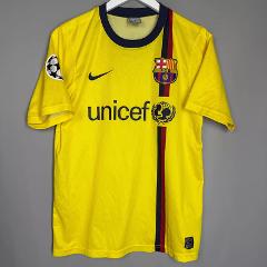 Messi #10 Barcelona 2008-09 Retro Home Jersey  Yellow