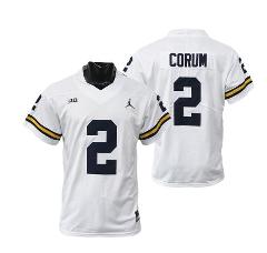 Michigan Wolverines Blake Corum Jersey #2 College Football Gam...