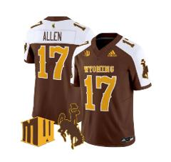 Josh Allen Jersey #17 Wyoming Cowboys 2025 Vapor Limited Stitc...