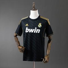 Men's Madrid 11/12 Away Black Retro Jersey