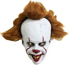 Killer Clown Latex Mask Halloween Costume Crazy Joker Cosplay ...